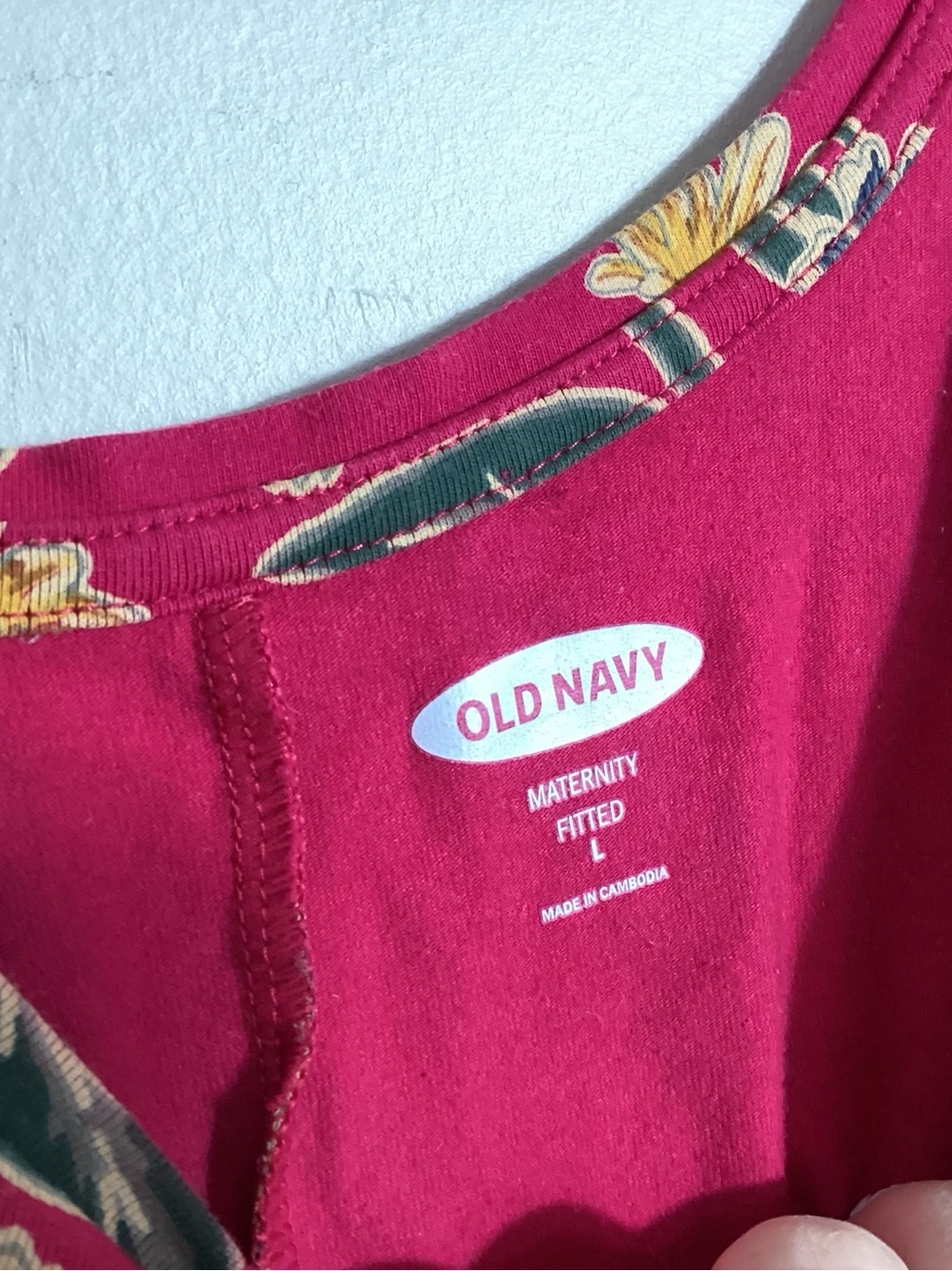 Old Navy Maternity Sleeveless Floral Slub Ruched Midi Dress L - Picture 12 of 15